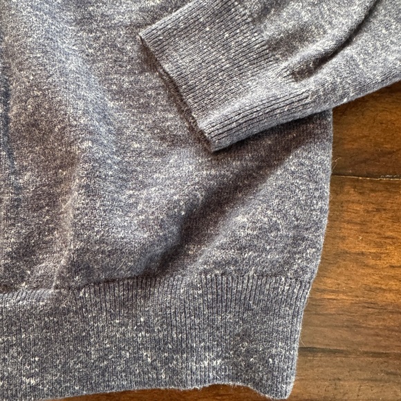 Men's Express Heathered Blue V-Neck Sweater- Size L - Picture 9 of 10